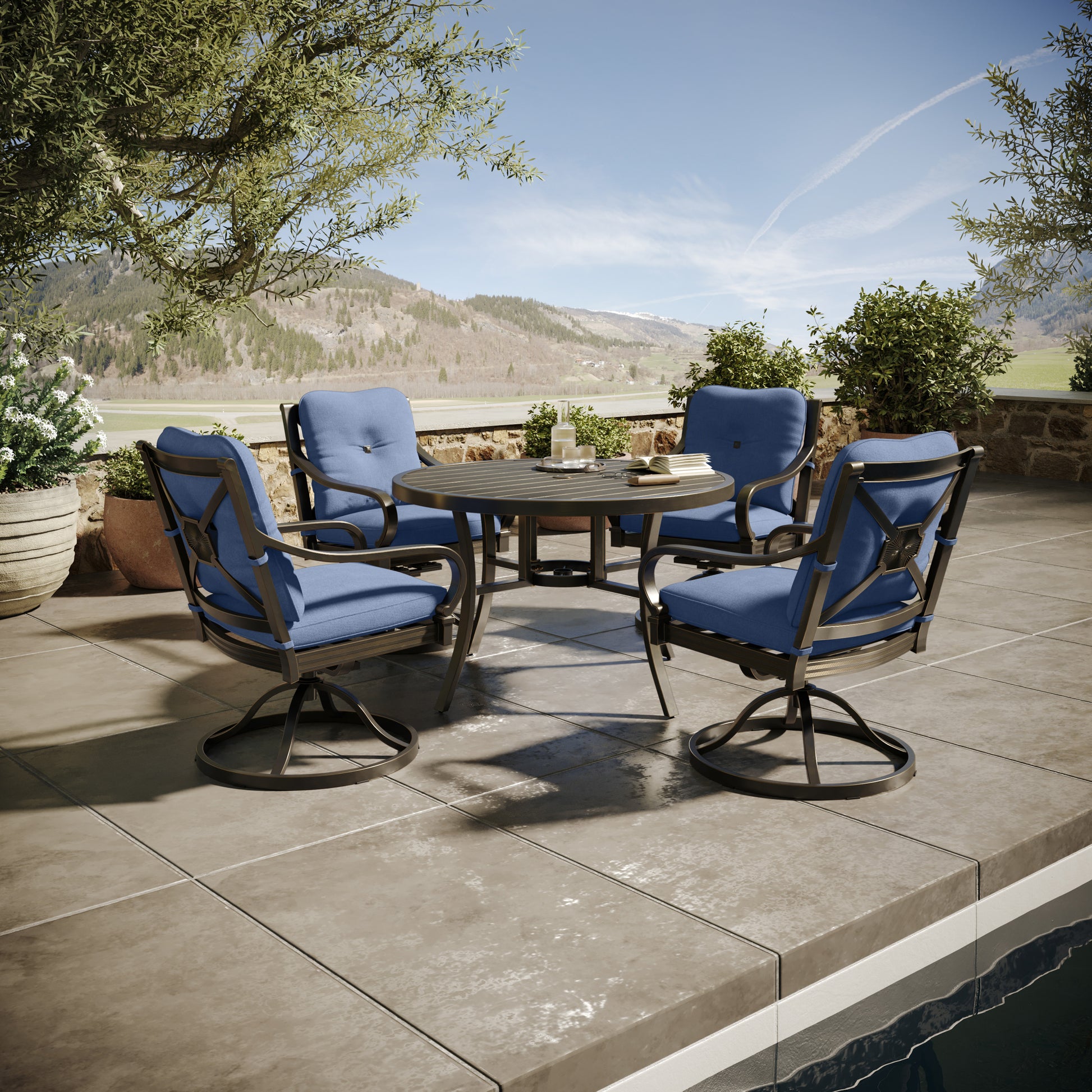 Sunvilla Indigo Sunvilla Piece Dining Set Piece Sunvilla Dining