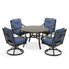 Napili 5 Piece Dining Set 4 Swivel Rockers with Venus Cabana Cushions