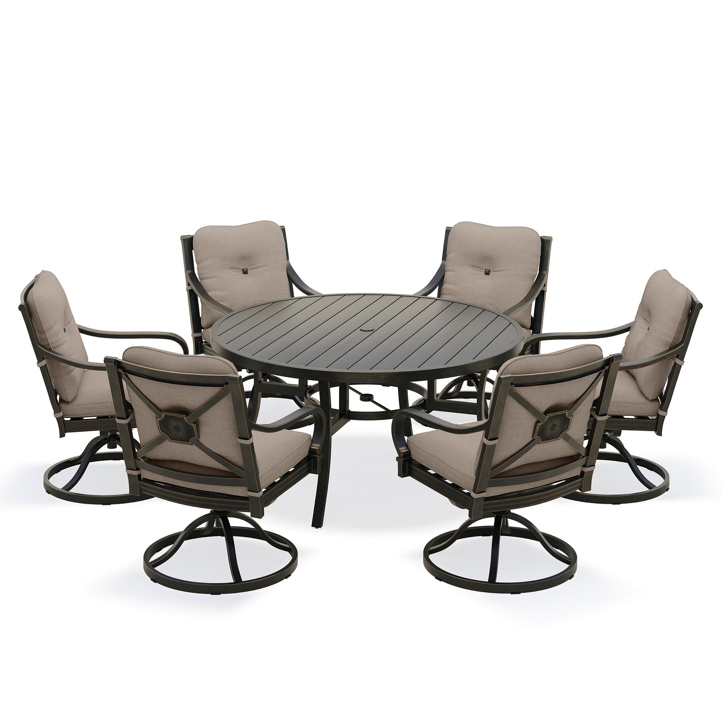 Napili Piece Dining Set Swivel Rockers 60
