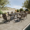 Napili 7 Piece Dining Set with Bayside Taupe Cushions Environmental