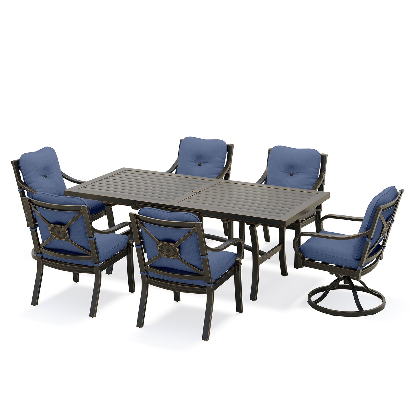 Napili 7 Piece Dining Set with Venus Cabana Cushions, image 2