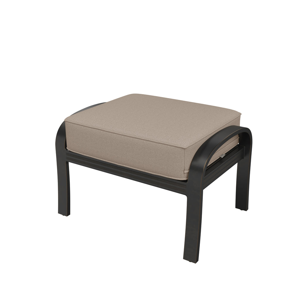 Napili Ottoman with Bayside Taupe Cushion