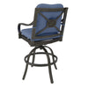 Napili Swivel Barstool with Venus Cabana Cushions Back