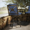 Napili Swivel Barstool with Venus Cabana Cushions Environmental