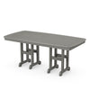 Nautical 37x72 Dining Table Slate Gray