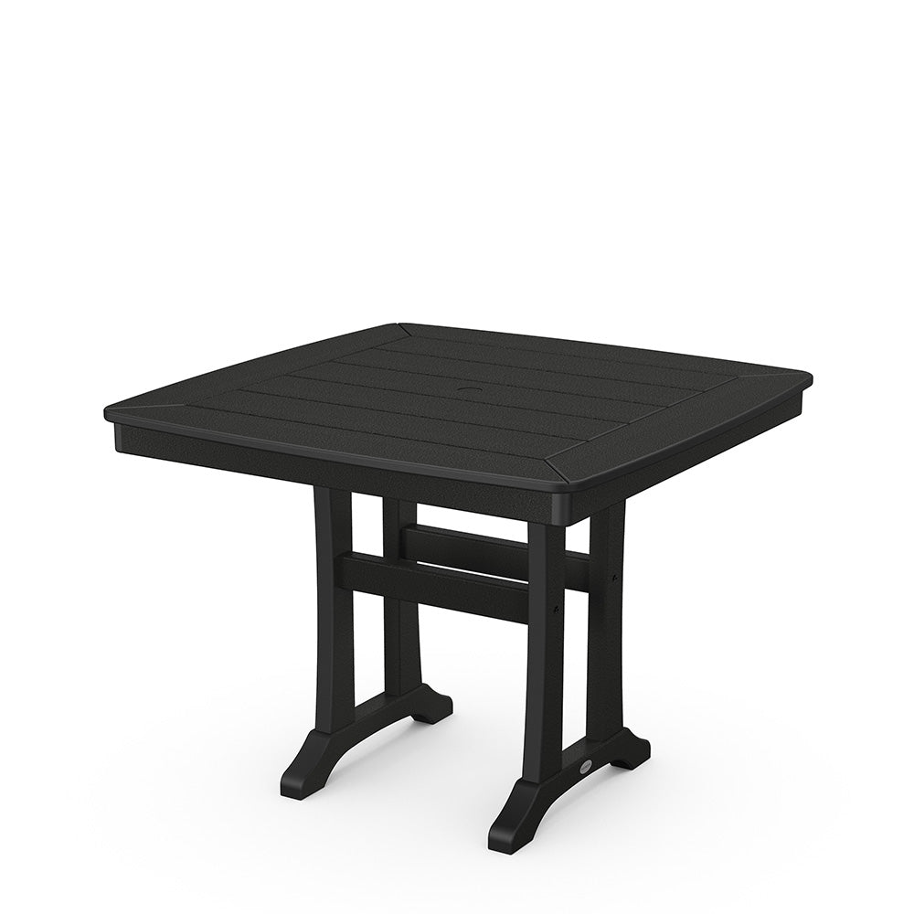 Nautical Trestle 37 Dining Table Black