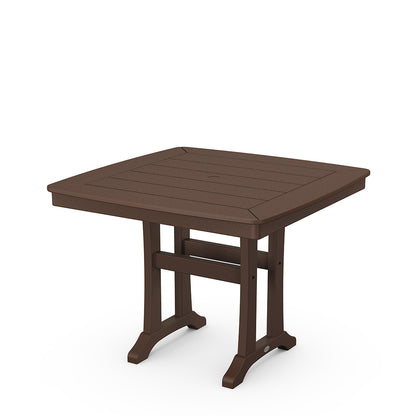 
                  Nautical Trestle 37 Dining Table Mahogany - Image 5
                