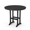 Nautical Trestle 48 Round Bar Table Black