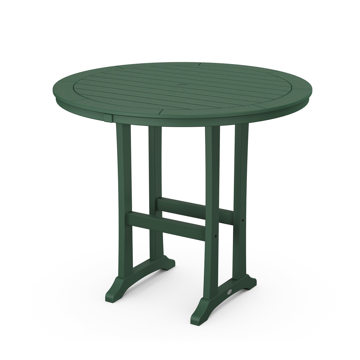 Nautical Trestle 48 Round Bar Table Green, image 4