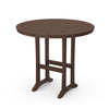 Nautical Trestle 48 Round Bar Table Mahogany