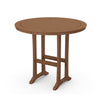 Nautical Trestle 48 Round Bar Table Teak