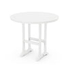 Nautical Trestle 48 Round Bar Table White