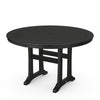 Nautical Trestle 48 Round Dining Table Black