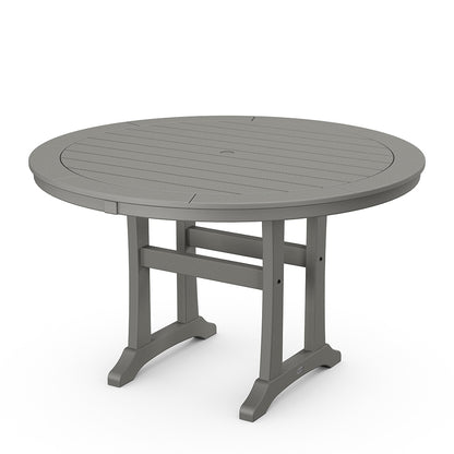 
                  Nautical Trestle 48 Round Dining Table Grey - Image 4
                