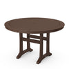 Nautical Trestle 48 Round Dining Table Mahogany