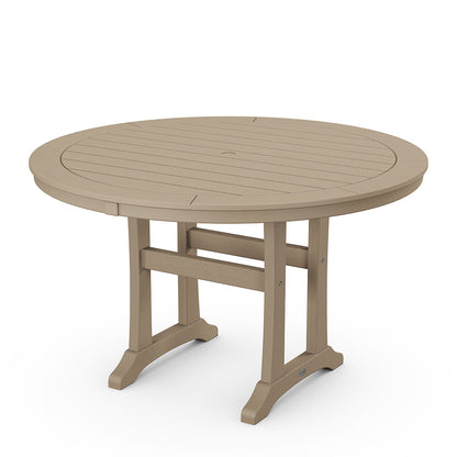 
                  Nautical Trestle 48 Round Dining Table Vintage Sahara - Image 8
                