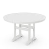 Nautical Trestle 48 Round Dining Table White