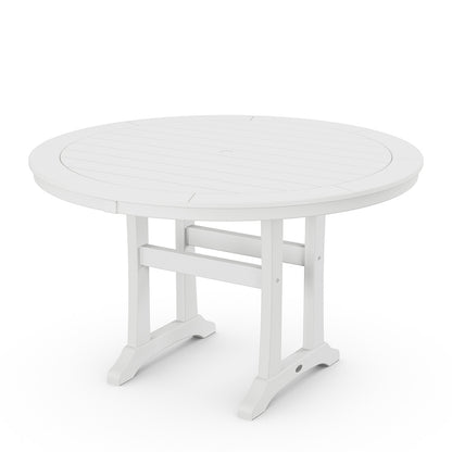 
                  Nautical Trestle 48 Round Dining Table White - Image 10
                