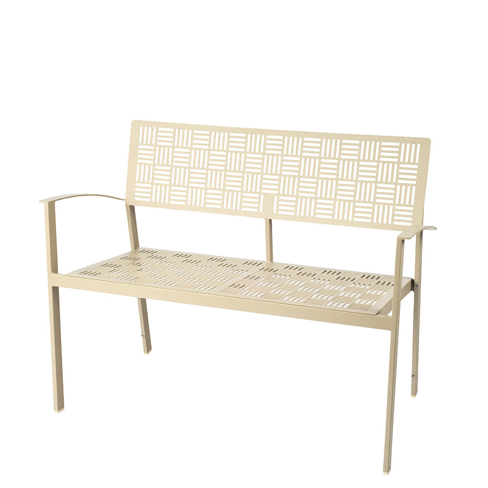 New Century Stackable Bench by Woodard | Iron Bench | Today's Patio