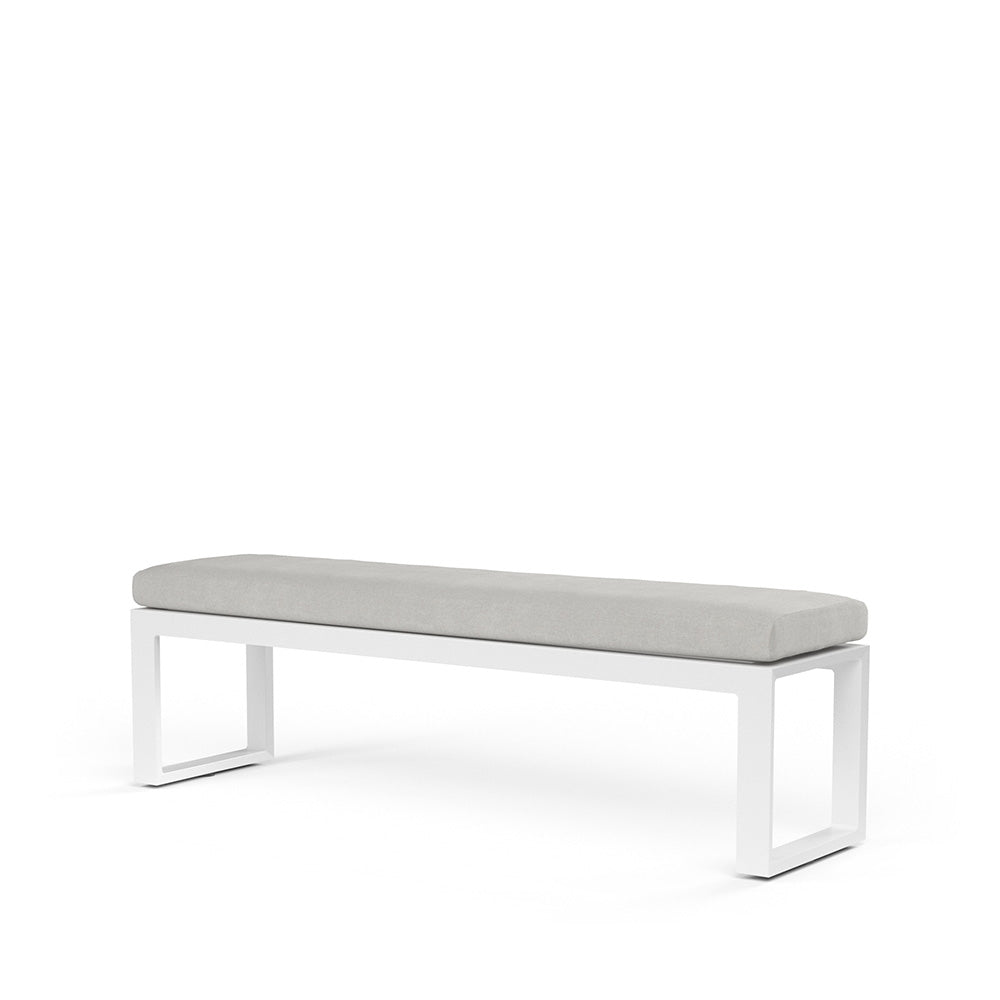 Newport Dining Bench Cast Silver 