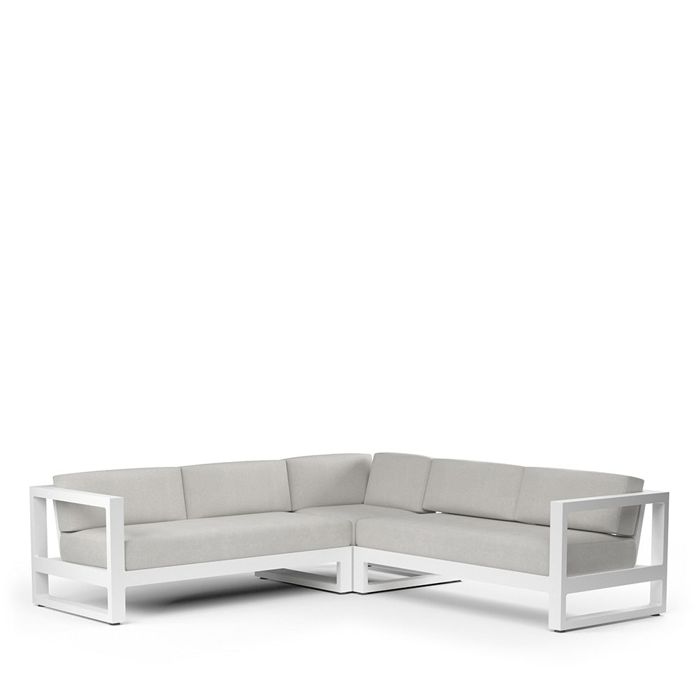 Newport Sectional Cast Silver