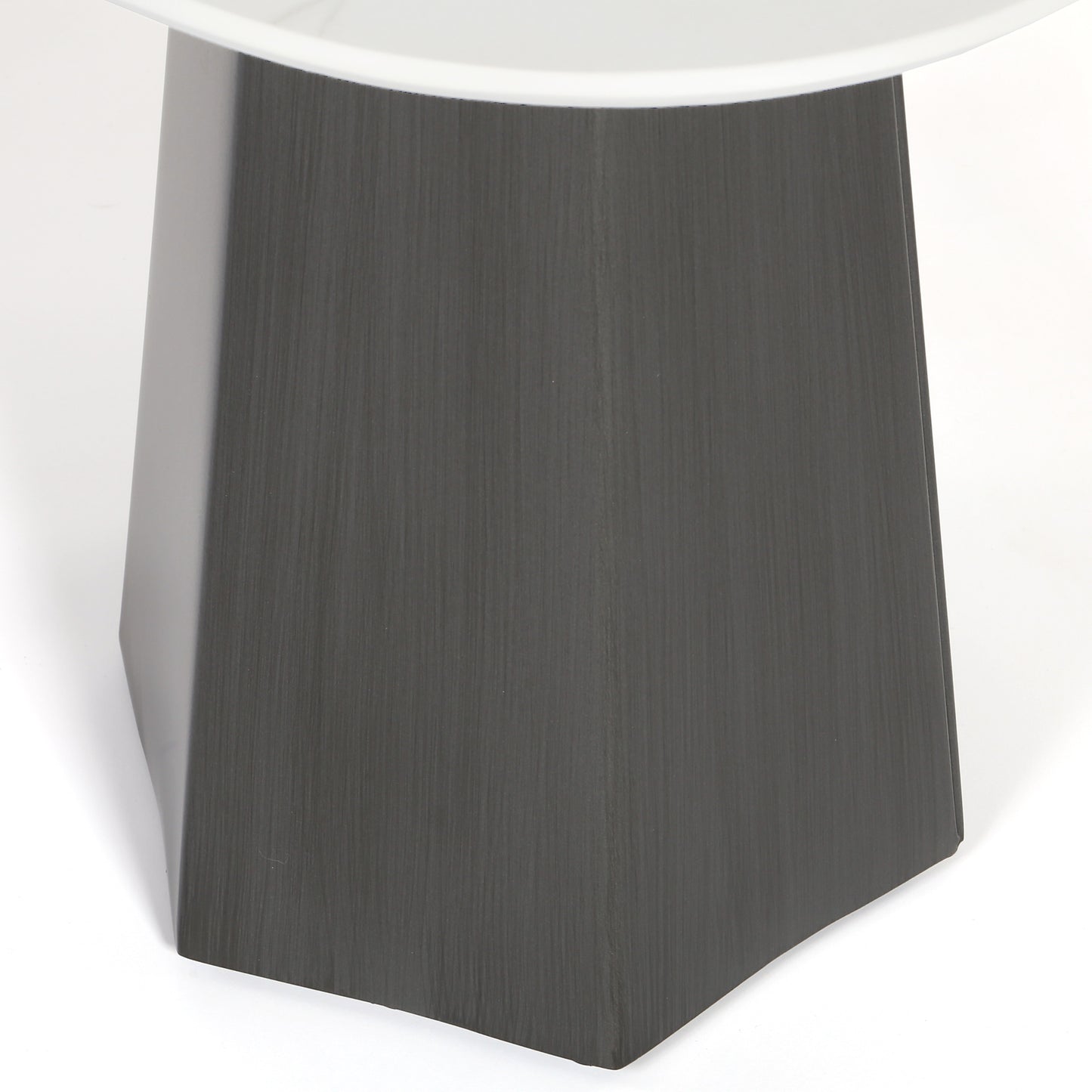 Nicoya 20 Elliptical Side Table Cast Iron Finish Detail, image 3