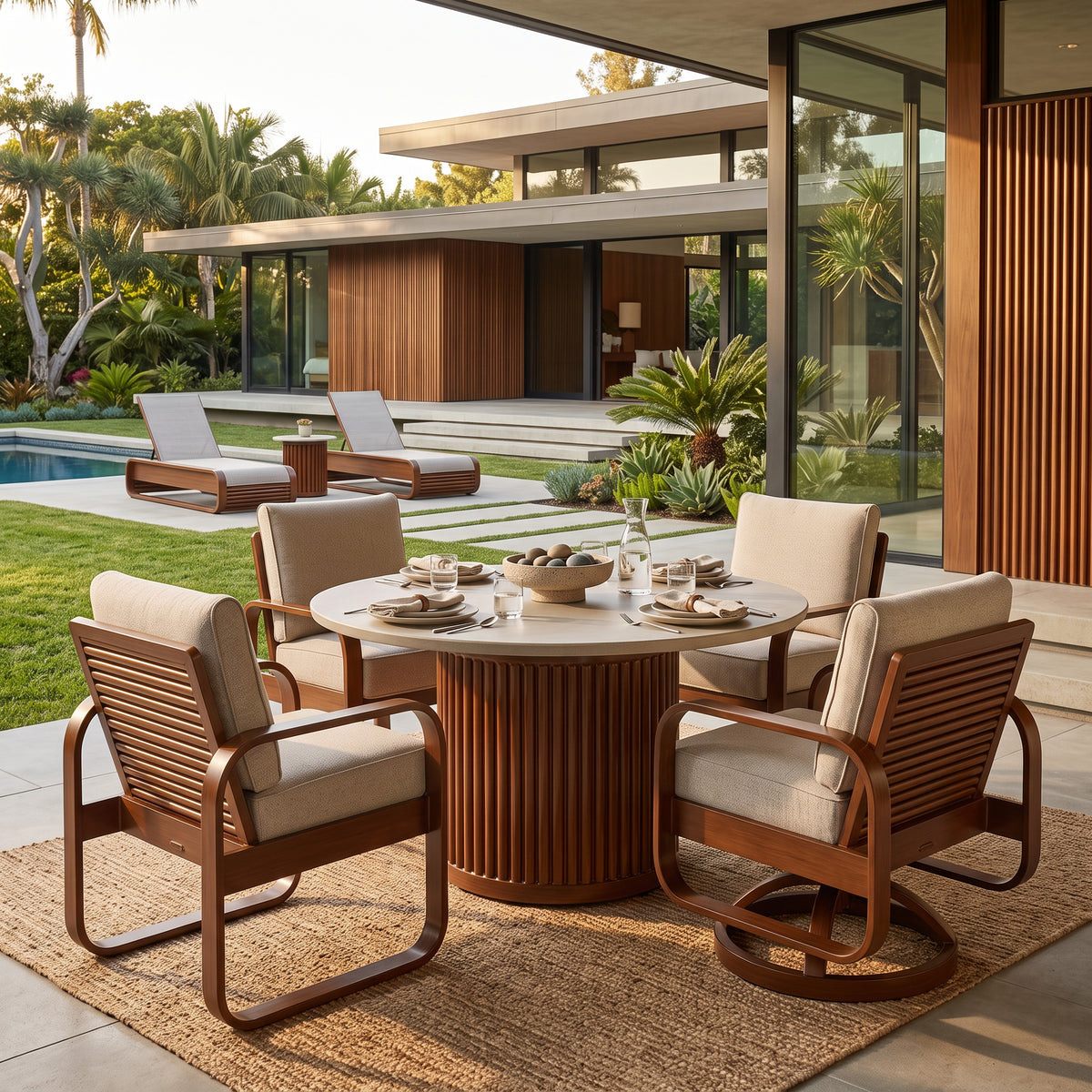 Nosara Swivel Rocker Dining Chair, image 4