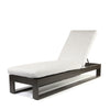 Novara Chaise Lounge Crosshatch Vapor Cushions Smoke Finish