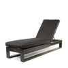 Novara Chaise Lounge Nurture Charcoal Cushions Smoke Finish