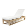 Novara Chaise Lounge Nurture Pebble Cushions Flax Finish