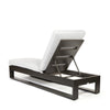 Novara Chaise Lounge Nurture Pebble Cushions Smoke Finish Back