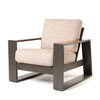 Novara Club Chair Brushed Clay Cushions Smoke Finish