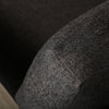 Novara Club Chair Nurture Charcoal Cushions Detail Smoke Finish