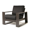 Novara Club Chair Nurture Charcoal Cushions Smoke Finish