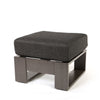 Novara Ottoman Nurture Charcoal Cushion Smoke Finish