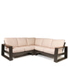 Novara Sectional Set Brushed Clay Cushions Smoke Finish