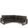 Novara Sectional Set Nurture Charcoal Cushions Smoke Finish