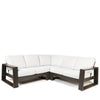 Novara Sectional Set Nurture Pebble Cushions Smoke Finish