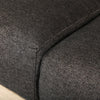 Novara XL Sofa Nurture Charcoal Cushions Detail Flax Finish