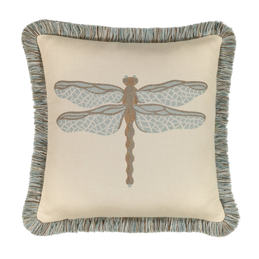 20" Square Elaine Smith Pillow  Dragonfly Spa