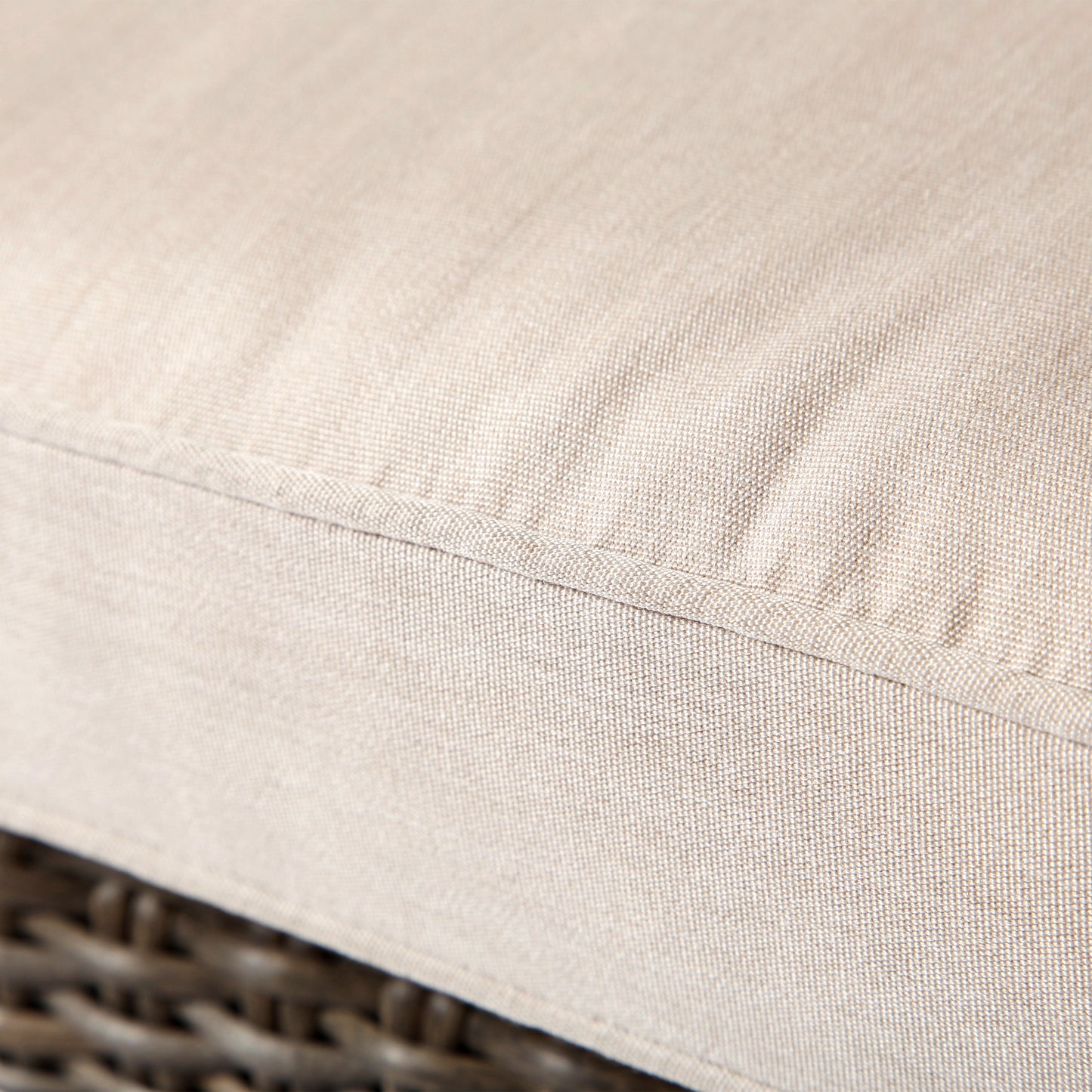 Oak Grove Dining Chair Canvas Flax Cushion Detail, image 5
