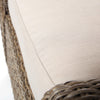 Oak Grove Ottoman Canvas Flax Cushion Detail