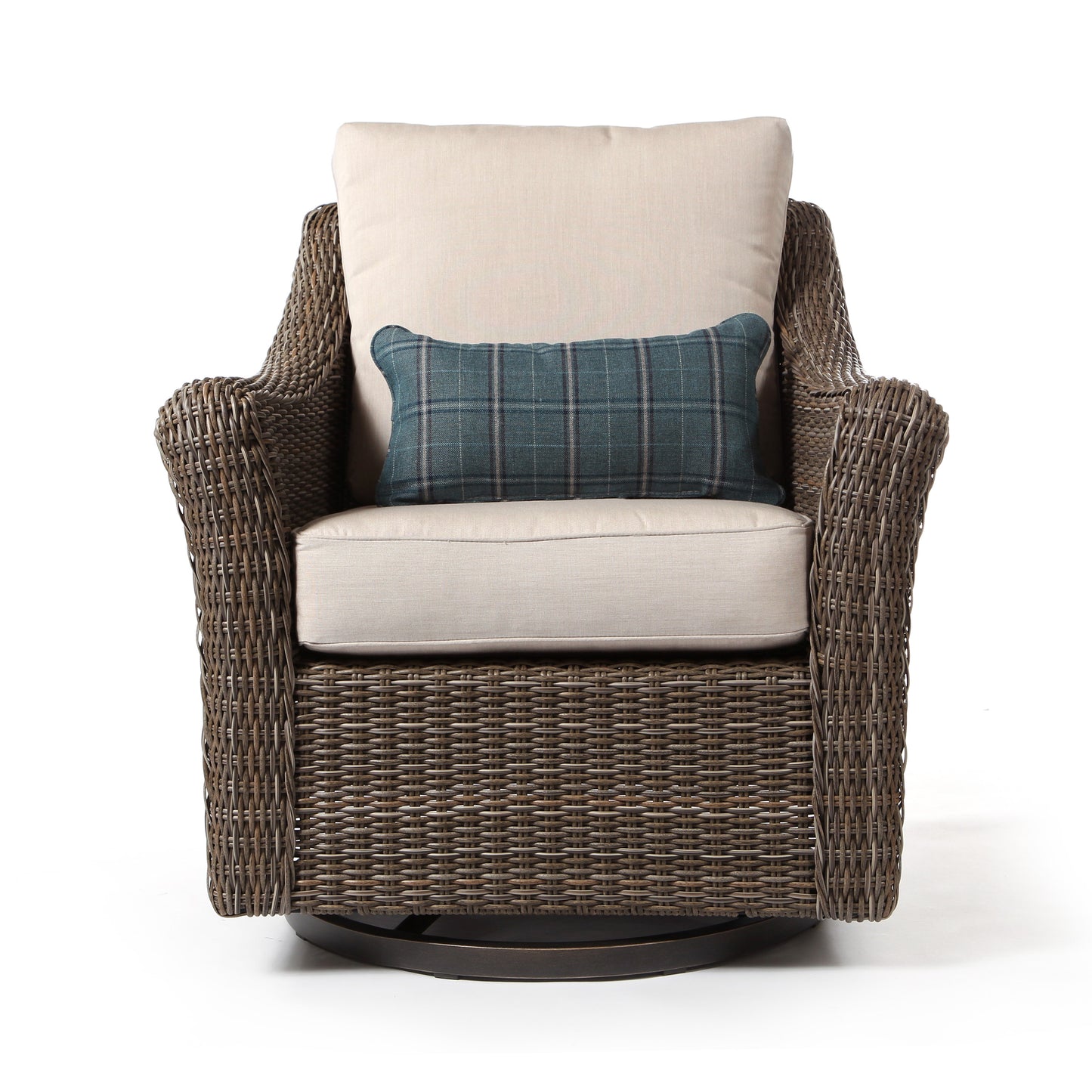 Oak Grove Swivel Glider Club Chair Front, image 2