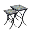 Ojai Valley Nesting Table Set Black Frame