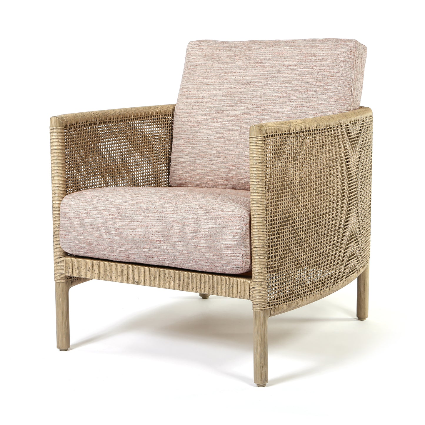 Orleans Club Chair Brushed Clay Cushions Flax Finish, image 9