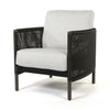 Orleans Club Chair Crosshatch Vapor Cushions Smoke Finish