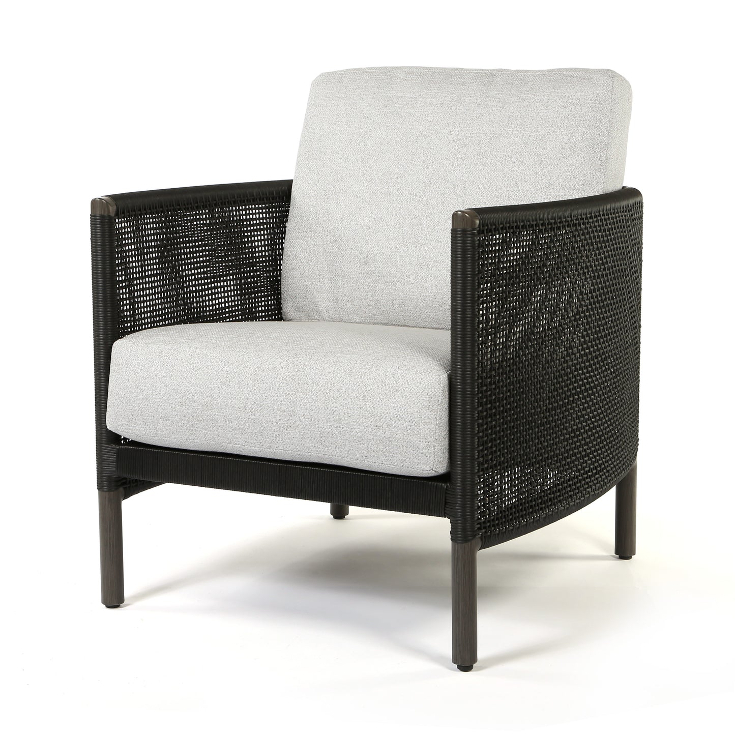 Orleans Club Chair Crosshatch Vapor Cushions Smoke Finish, image 5