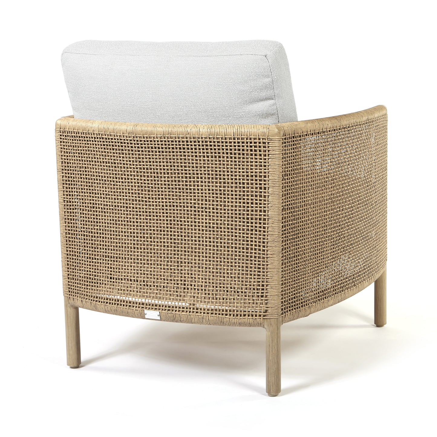 Orleans Club Chair Nurture Pebble Cushions Flax Finish Back, image 8