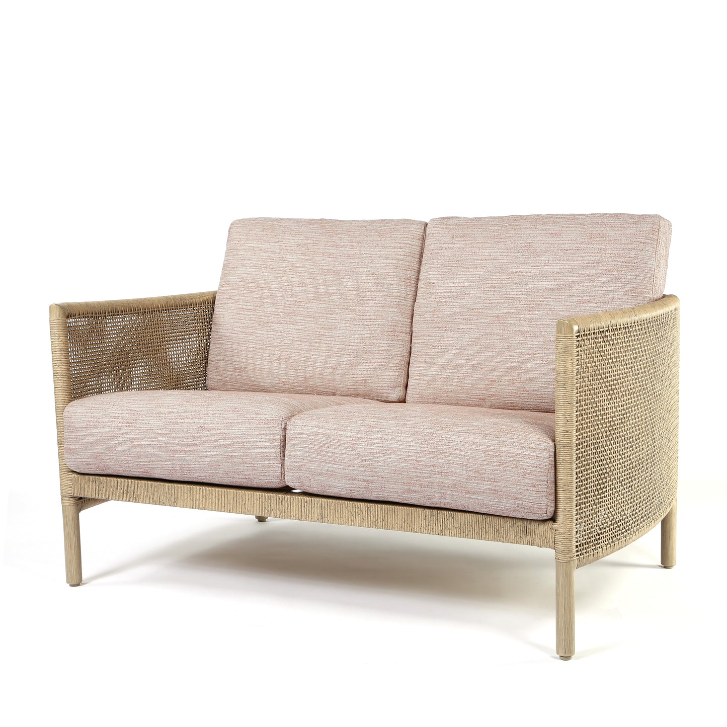 Orleans Loveseat Brushed Caly Cushions Flax Finish, image 9