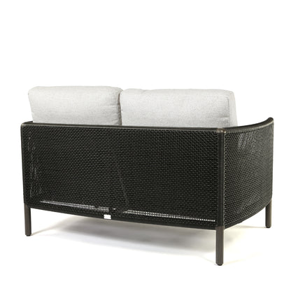 
                  Orleans Loveseat Crosshatch Vapor Cushions Smoke Finish Back - Image 6
                